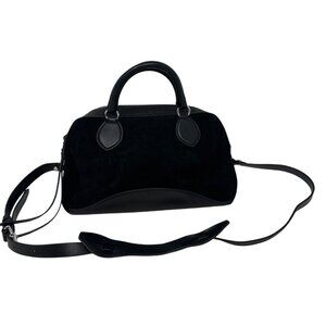 Rebecca Minkoff Pippa Duffle Satchel Suede Leather W/ Detachable Shoulder Strap